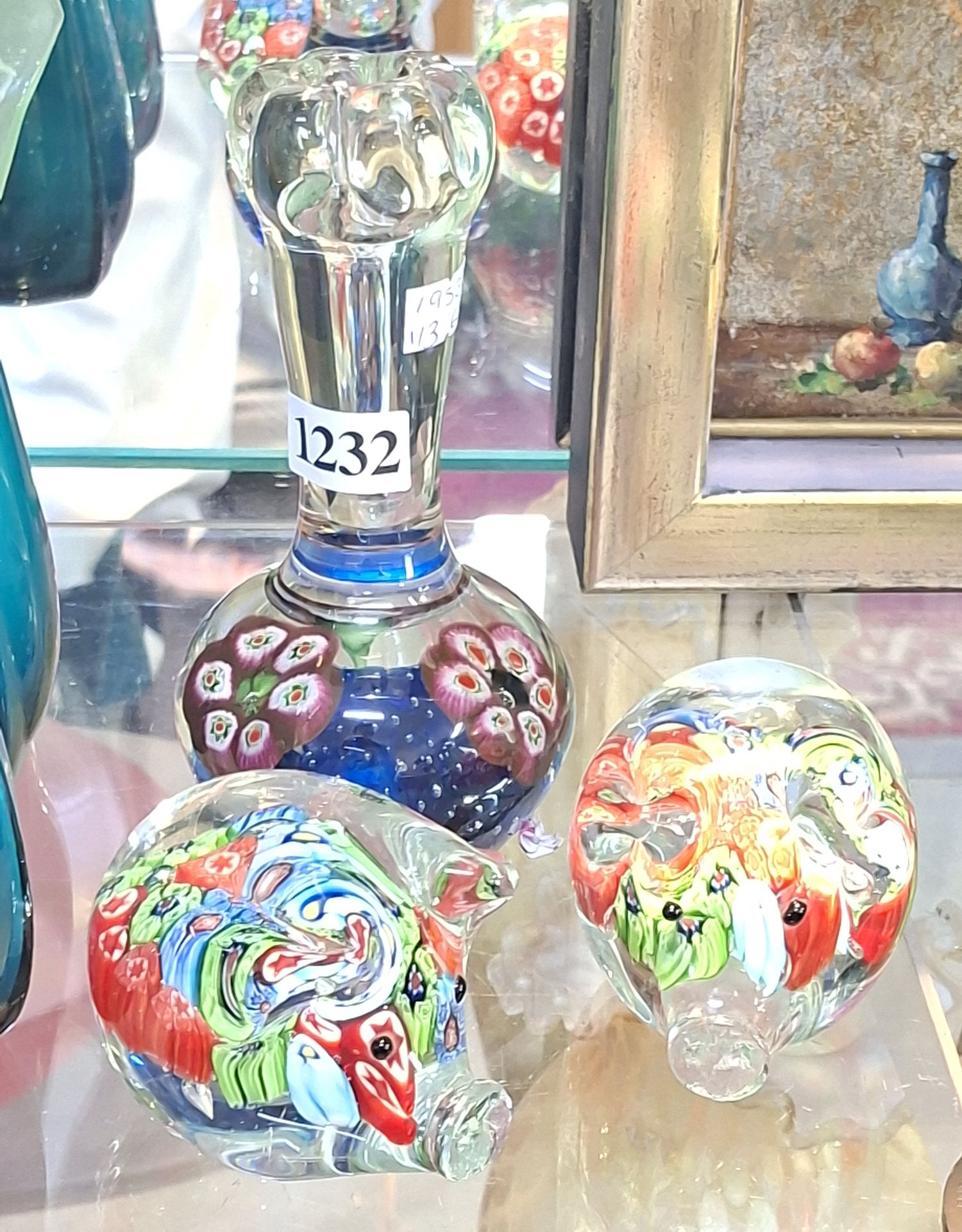 Murano Style Millefiori Paperweights