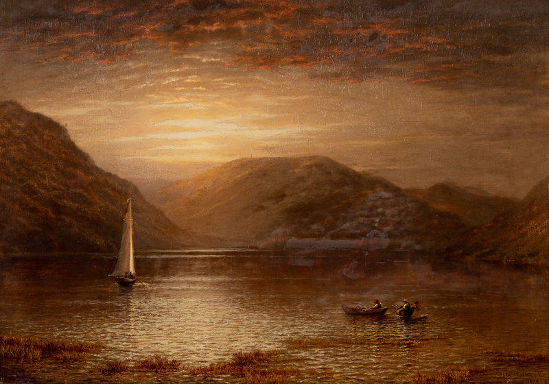 Albert Insley
(American, 1842-1937)
Boats on a Lake, 1874