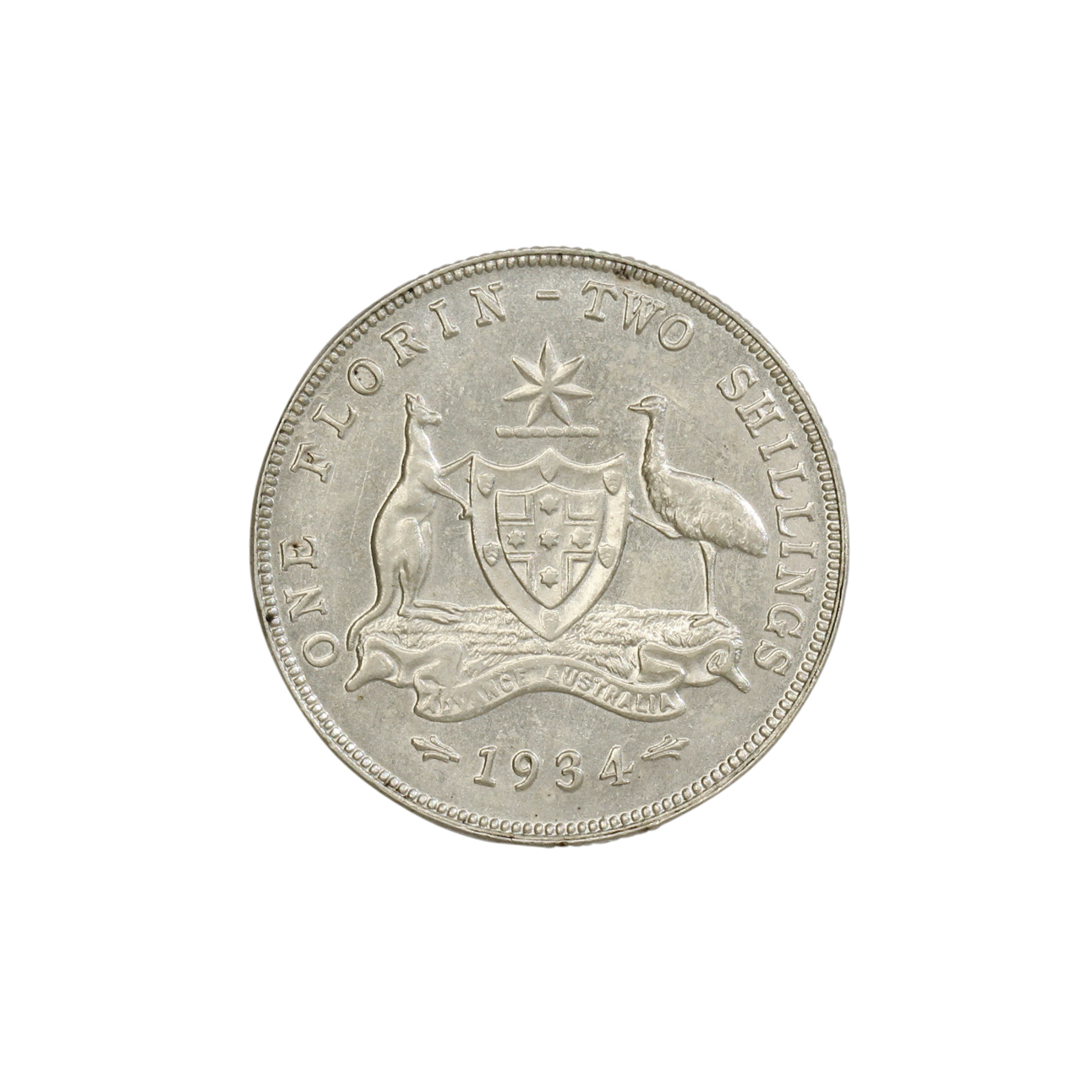 1065. · George V, Florin, 1934, aUNC