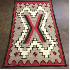 *SOLD* A Big, Old, Native American, Navajo, Ganado Style, Textile