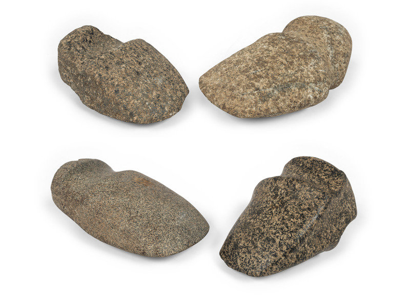 A Group of Granite 3/4 Groove Axes