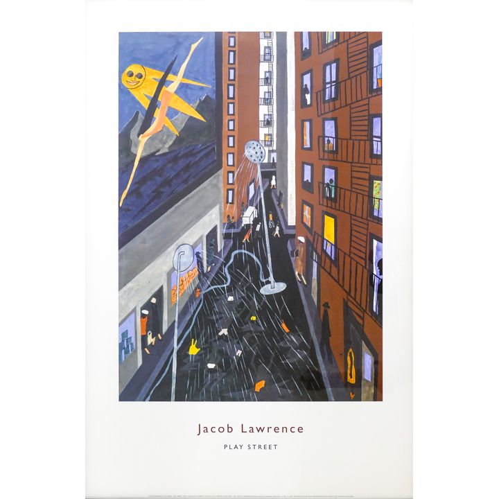 Jacob Lawrence ''Play Street'' 2001 Art Poster