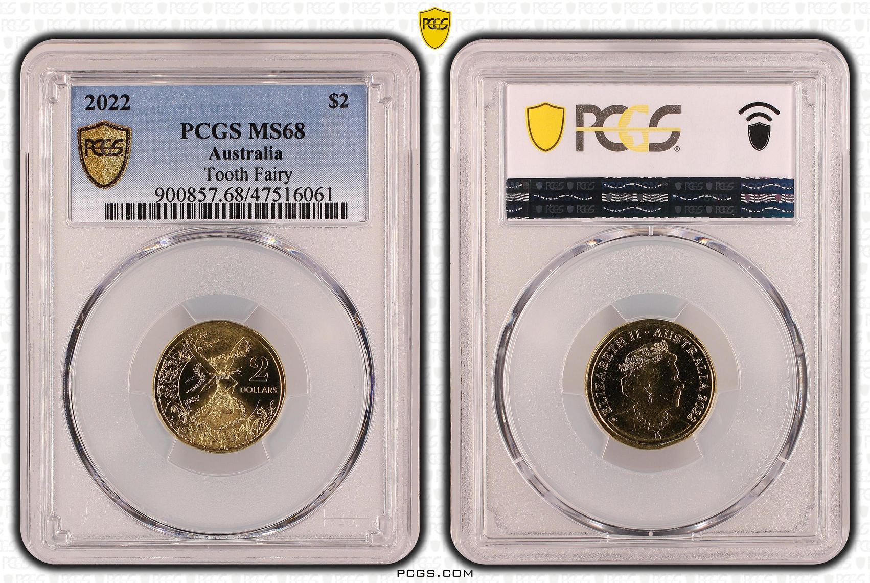 Tooth Fairy, Two Dollar, 2022, PCGS MS68