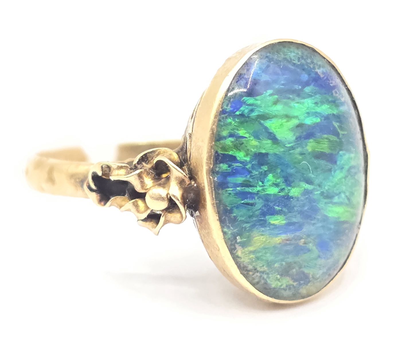 18CT BLACK OPAL DRESS RING