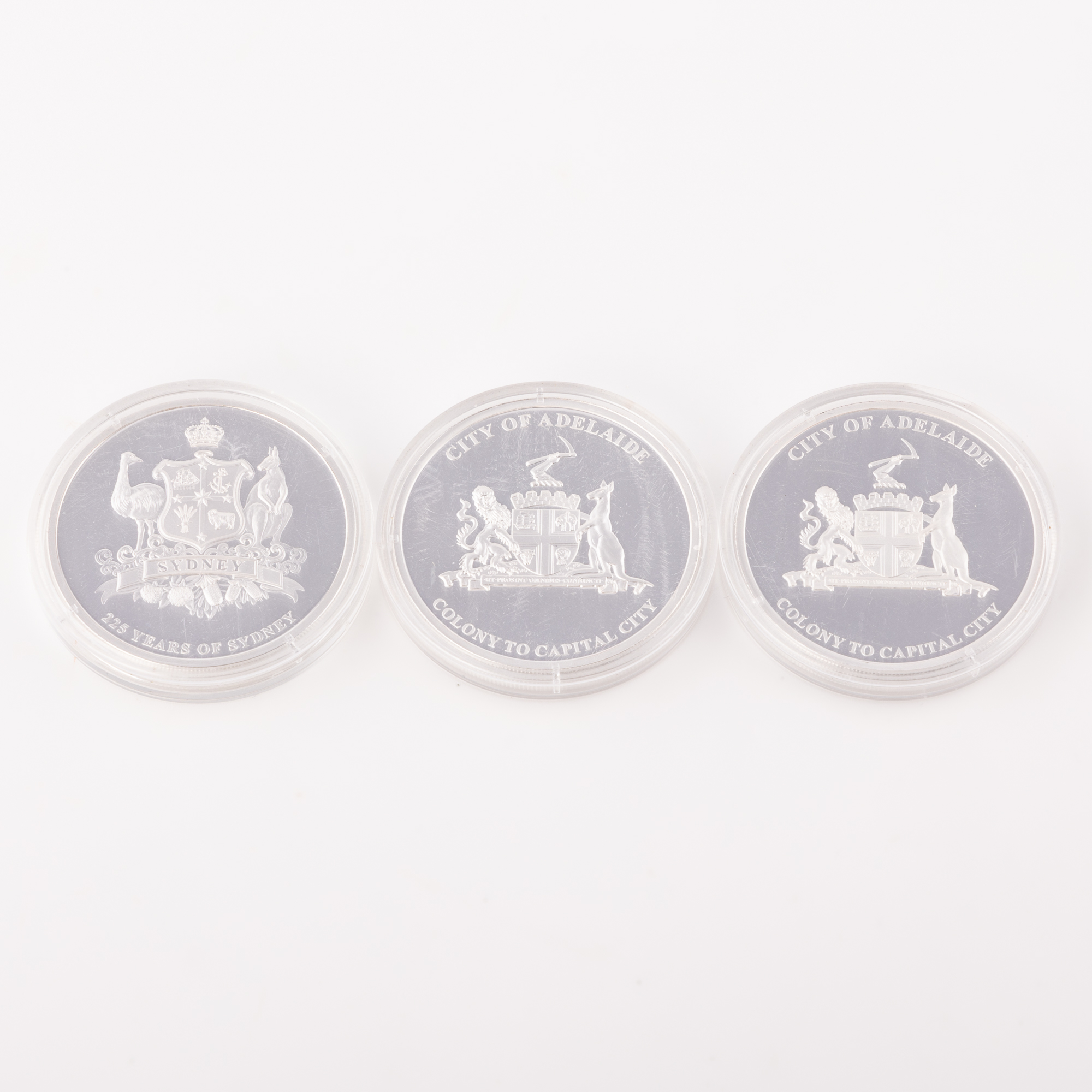 Macquarie Mint Silver-Plated Medallions, UNC