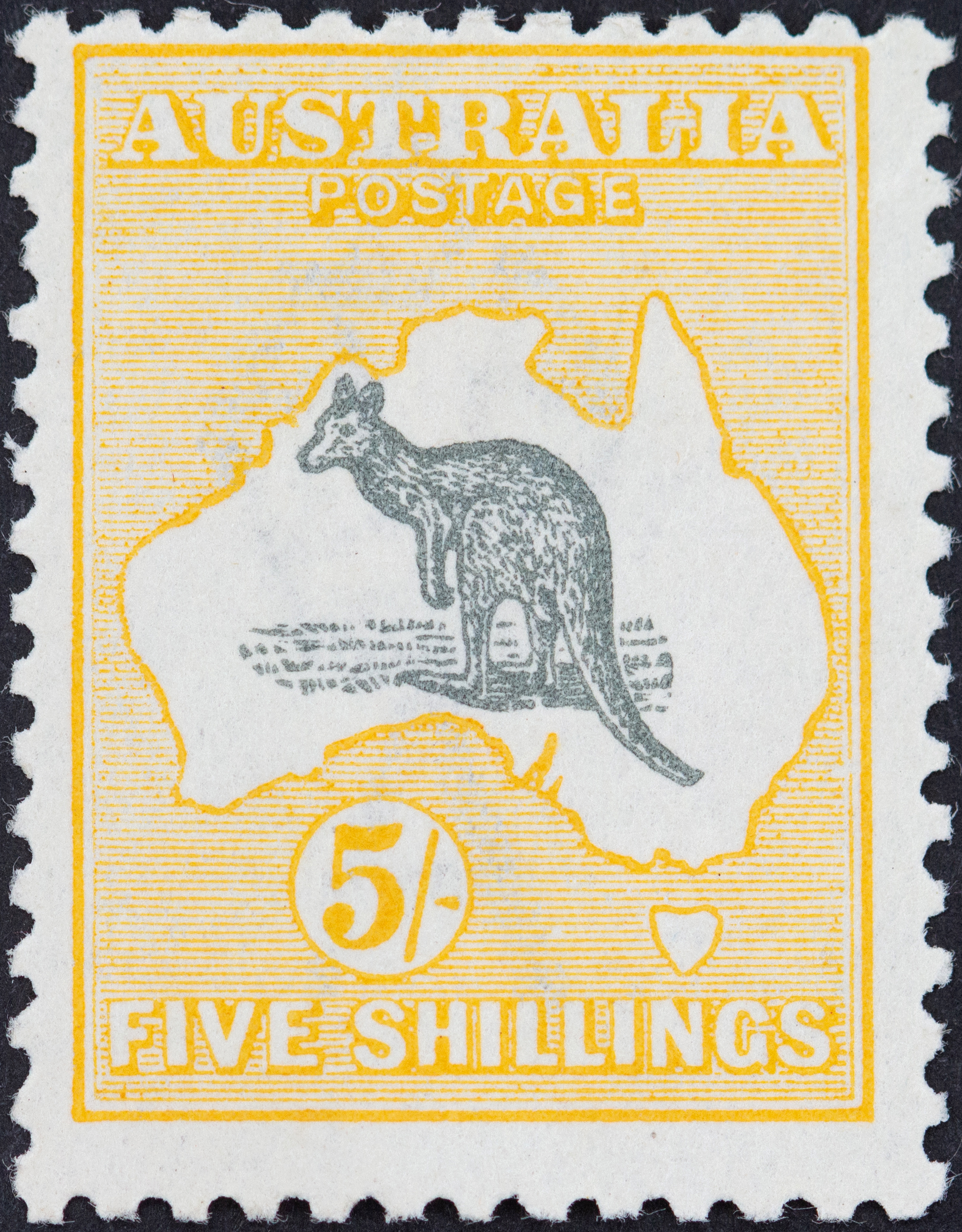 348 · Third Watermark, Five Shillings, 1918, Fine