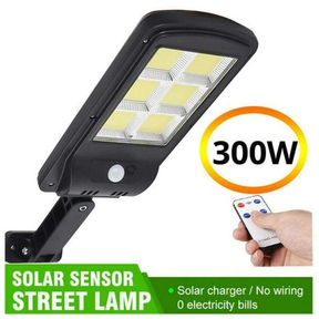 300W Solar Street Light Pack Of 2 Black 300W Solar Street Light Pack Of 2 Black HB |