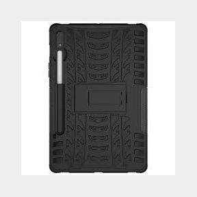 Rugged Shockproof Hard Cover Stand for Samsung Galaxy Tab S7 - Black Bar 9901036322979-51748/4088