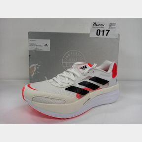 ADIZERO BOSTON 10 - FY4080 - FTWR WHITE/CORE BLACK/SOLAR RED - UK 5.5
