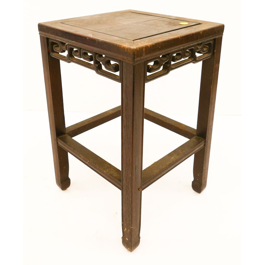 Chinese Qing Rosewood Small Stand- 18x11.5''