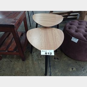 SET OF 2 MINI NESTING TRAY SIDE TABLE COFFEE TABLE DECORATION STAND