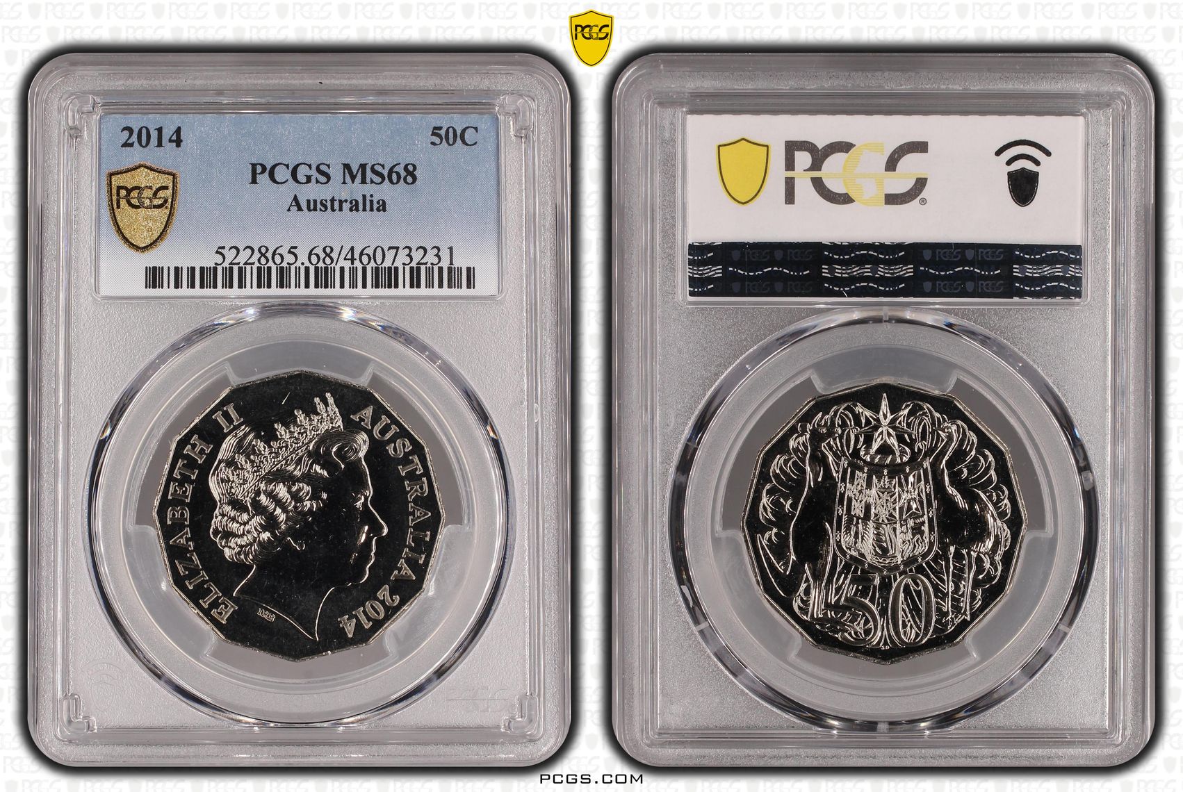2014 Australia Fifty Cent, 50c PCGS - MS68 -231