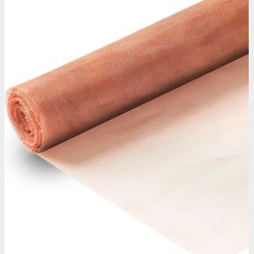 PURE COPPER MESH SCREEN ROLL #20MESH-SIZE:15.7"X47.2" 99.9%-COPPER WIRE MESH SCREEN FOR VENTS,WINDOW SCREEN,DIY GROUNDING MAT, ART