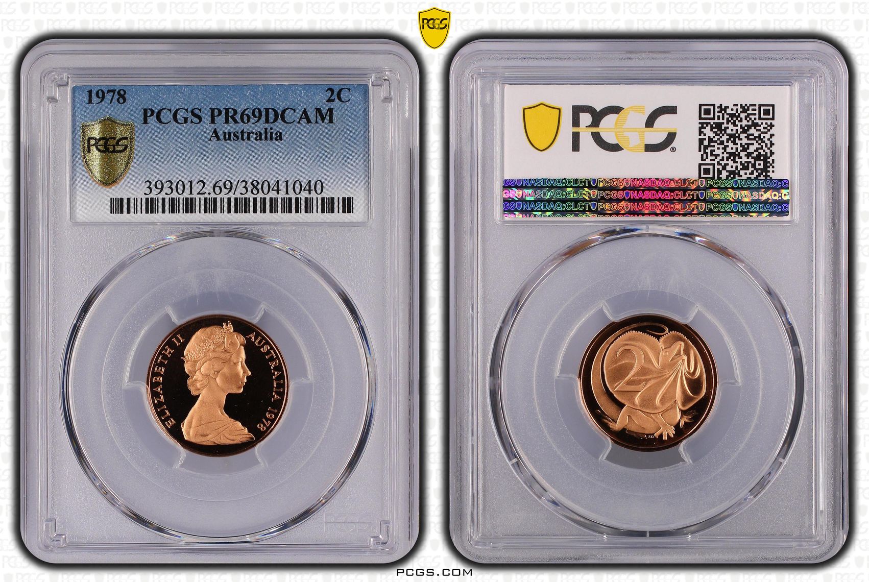 Elizabeth II, Two Cent, 1978, PCGS PR69DCAM