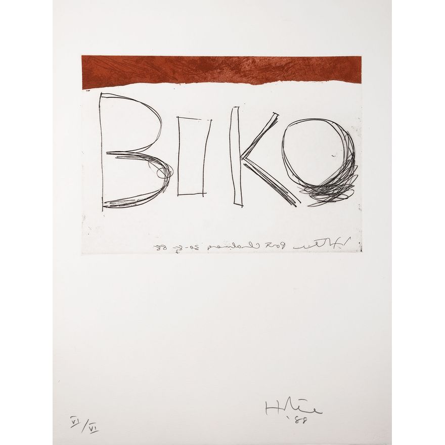 Limited edition set of handmade prints printed, collated and packaged by Denise Copland 'Six Artists = Six Prints'
