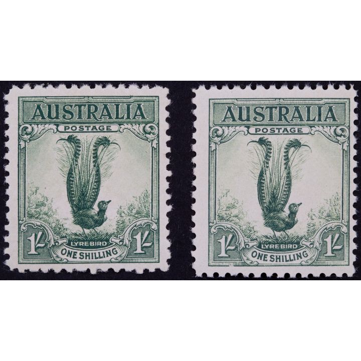 Lyrebird, One Shilling, 1932, Fine