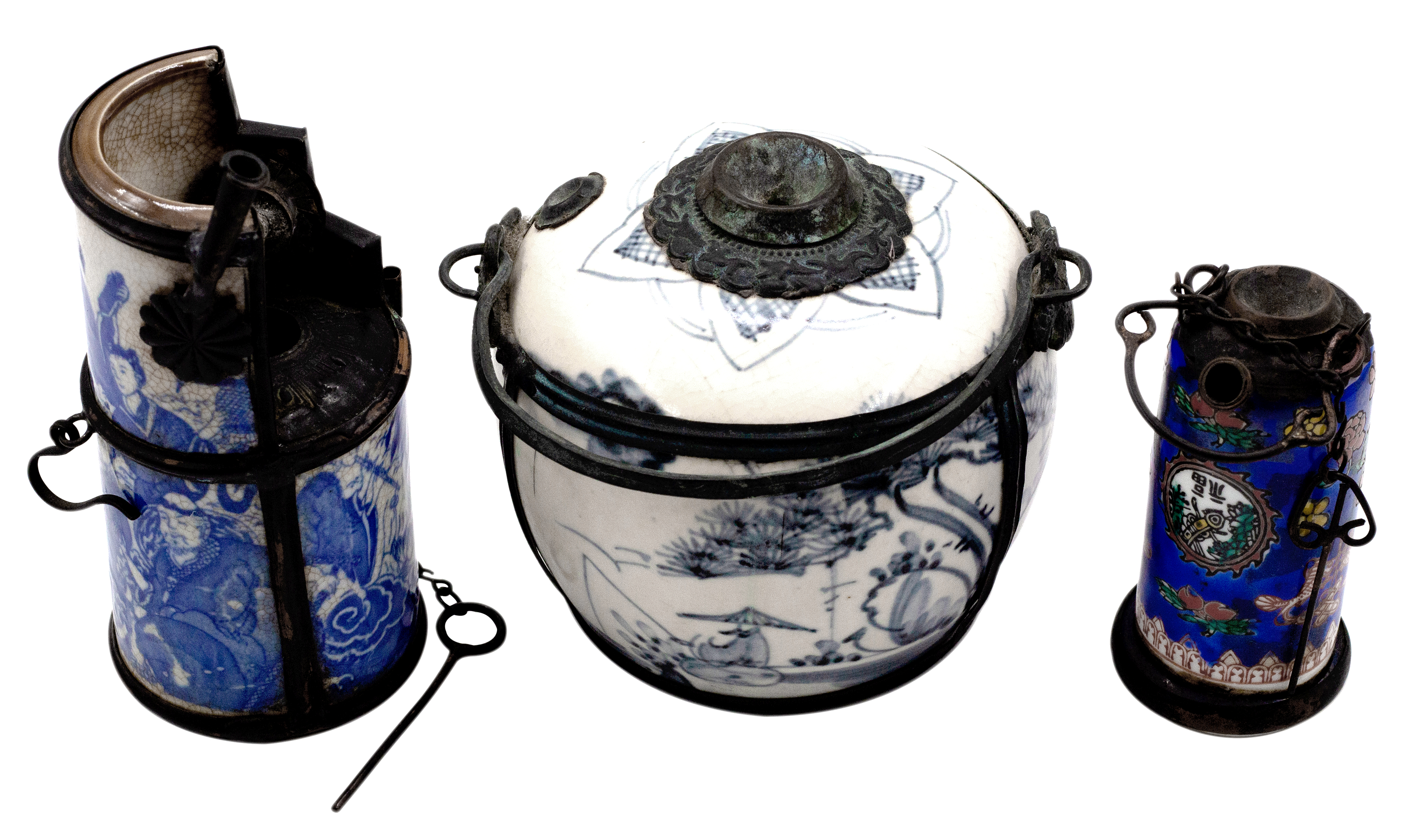 283 · China, Empire, Qing Dynasty, Opium Jar with Brass Mounts, 1910, VGC