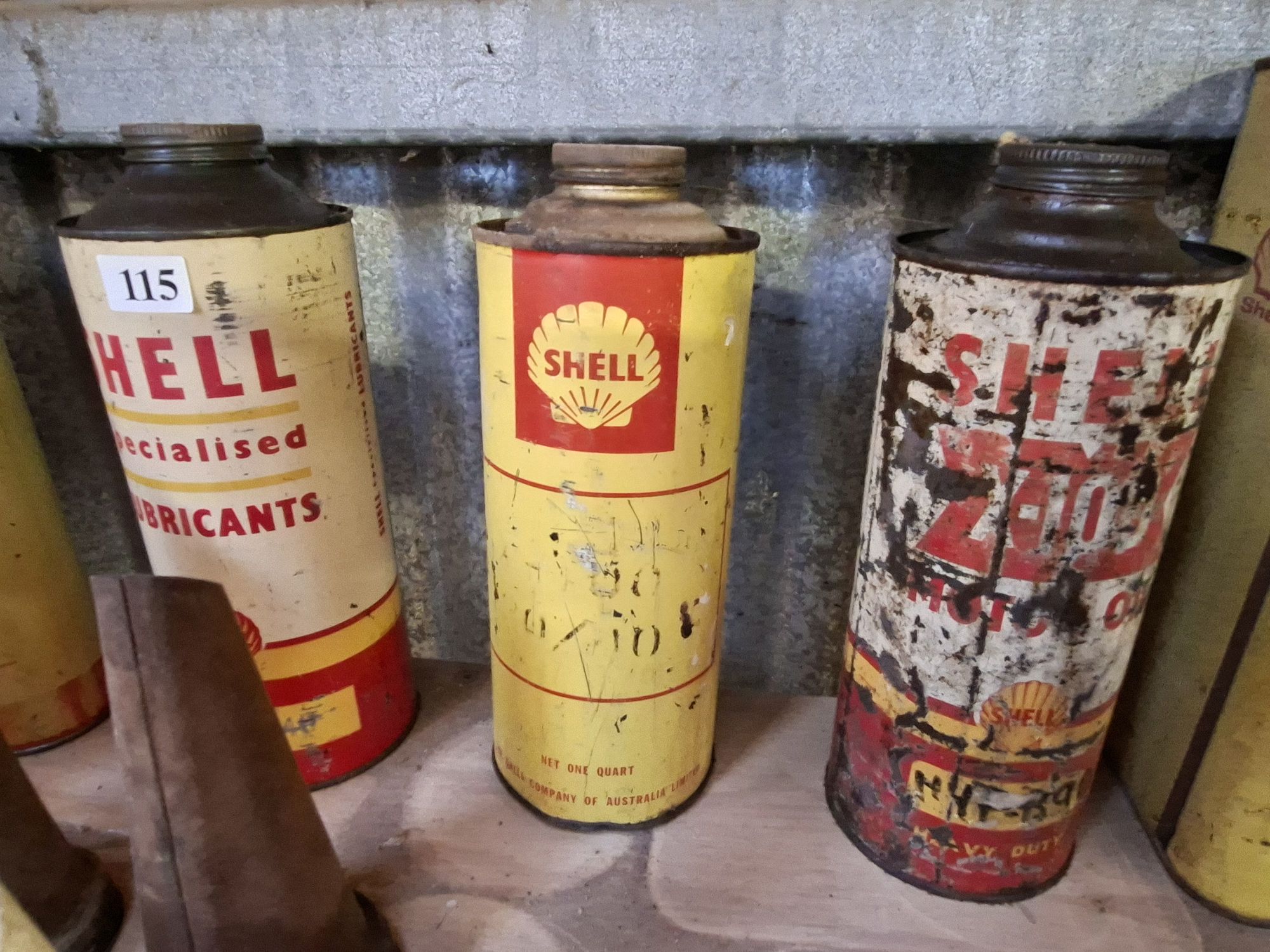 Shell Oil Tins