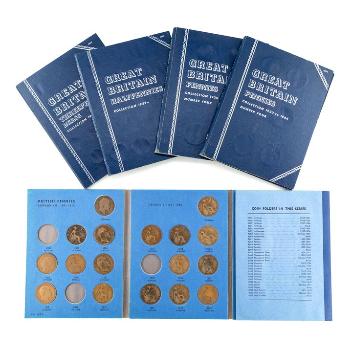 Great Britain, Edward VII - Elizabeth II, Halfpenny - Penny, 1902 - 1966, G - EF