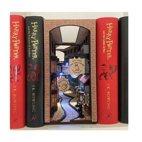 Book Nook Magic Alley Kit Book Shelf Insert or Diorama|