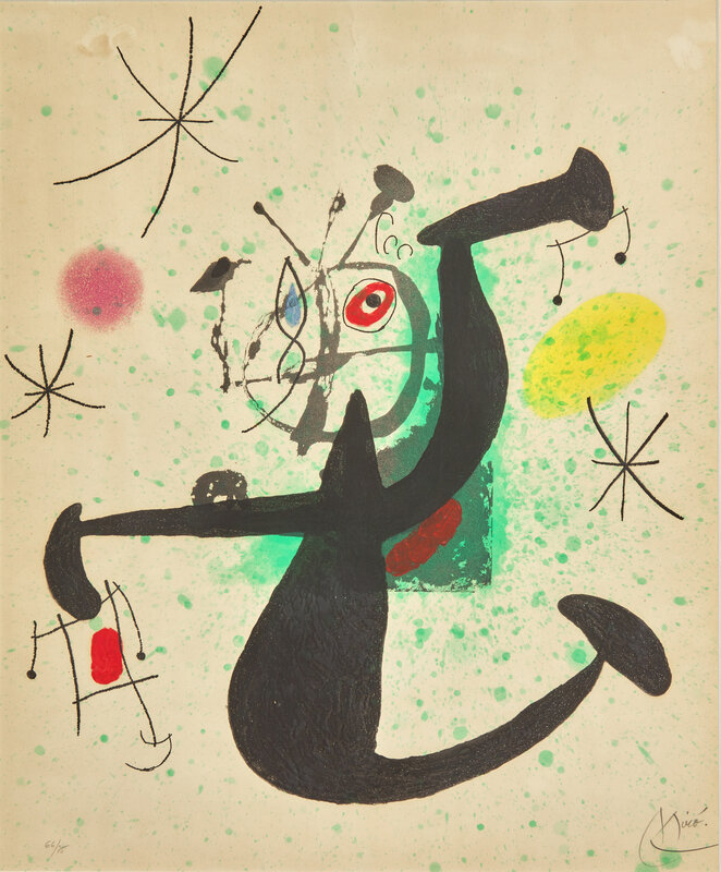 Joan Miró
(Spanish, 1893-1983)
La Demoiselle à Bascule (Young Lady Rocking), 1969