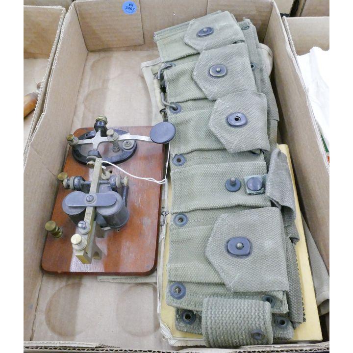 Box Telegraph & Military Belt