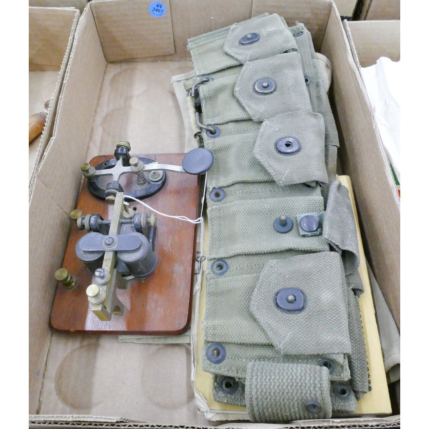 Box Telegraph & Military Belt