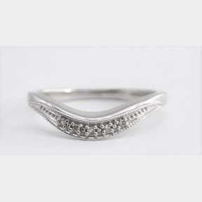 5 ROUND DIAMONDS IN TIARA STYLE WHITE GOLD BAND - 51543/17