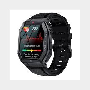 BezosMax K55 Rugged Military Smartwatch Compatible with Android/iPhone|Bar 9902131066331 - 51745/17170 SN B2 (S8)