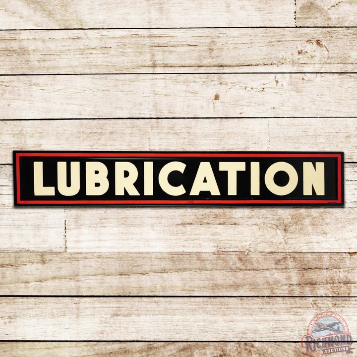 Excellent DX Lubrication Service Station 6' Single Sided Porcelain Sign
