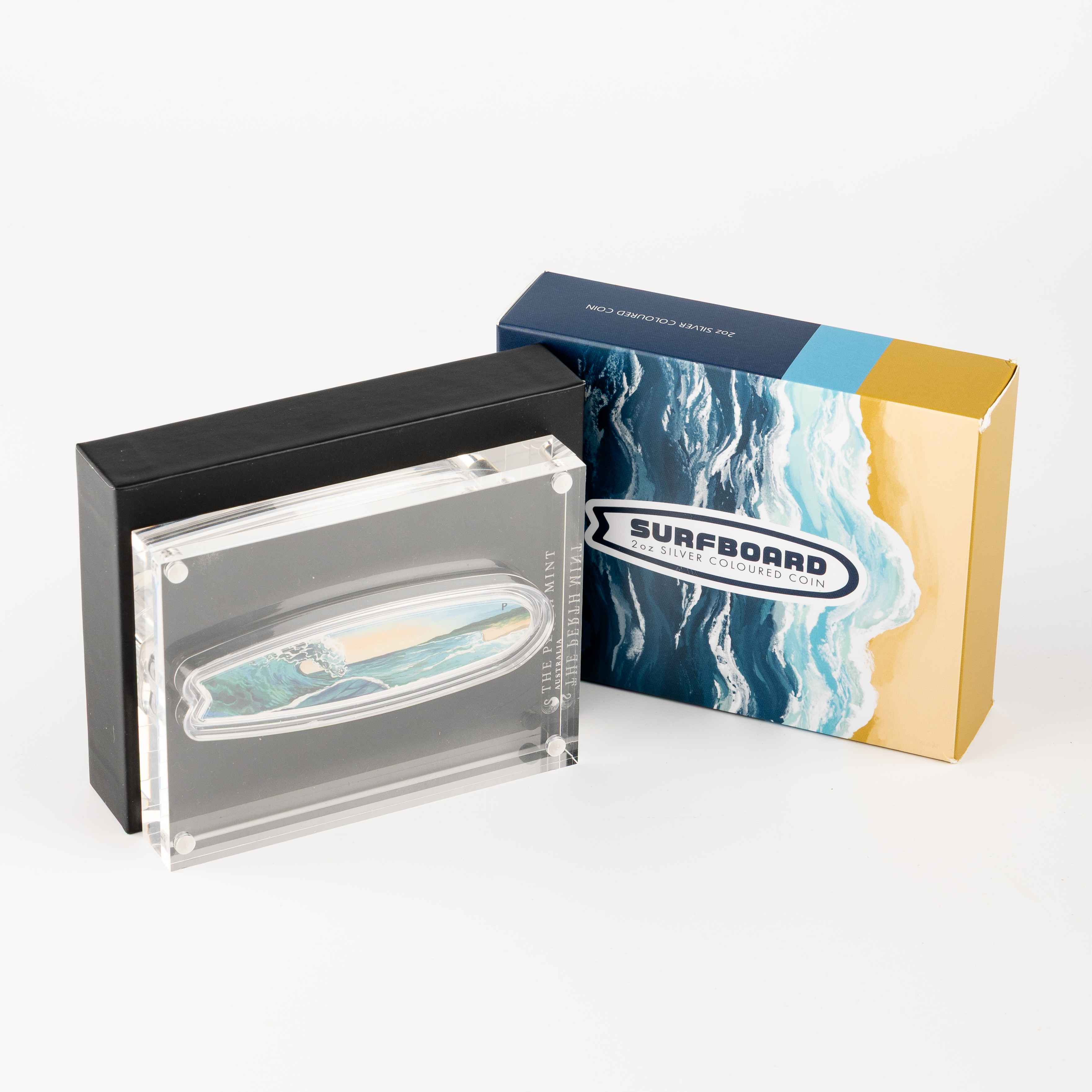 Elizabeth II, Perth Mint - Surfboard, Two Dollars, 2020, UNC