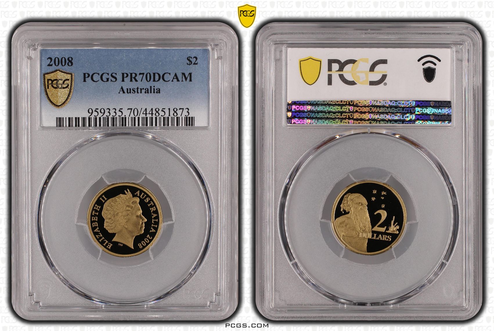 2008 Australia Two Dollar, $2 PCGS - PR70DCAM POP 12/0 -873