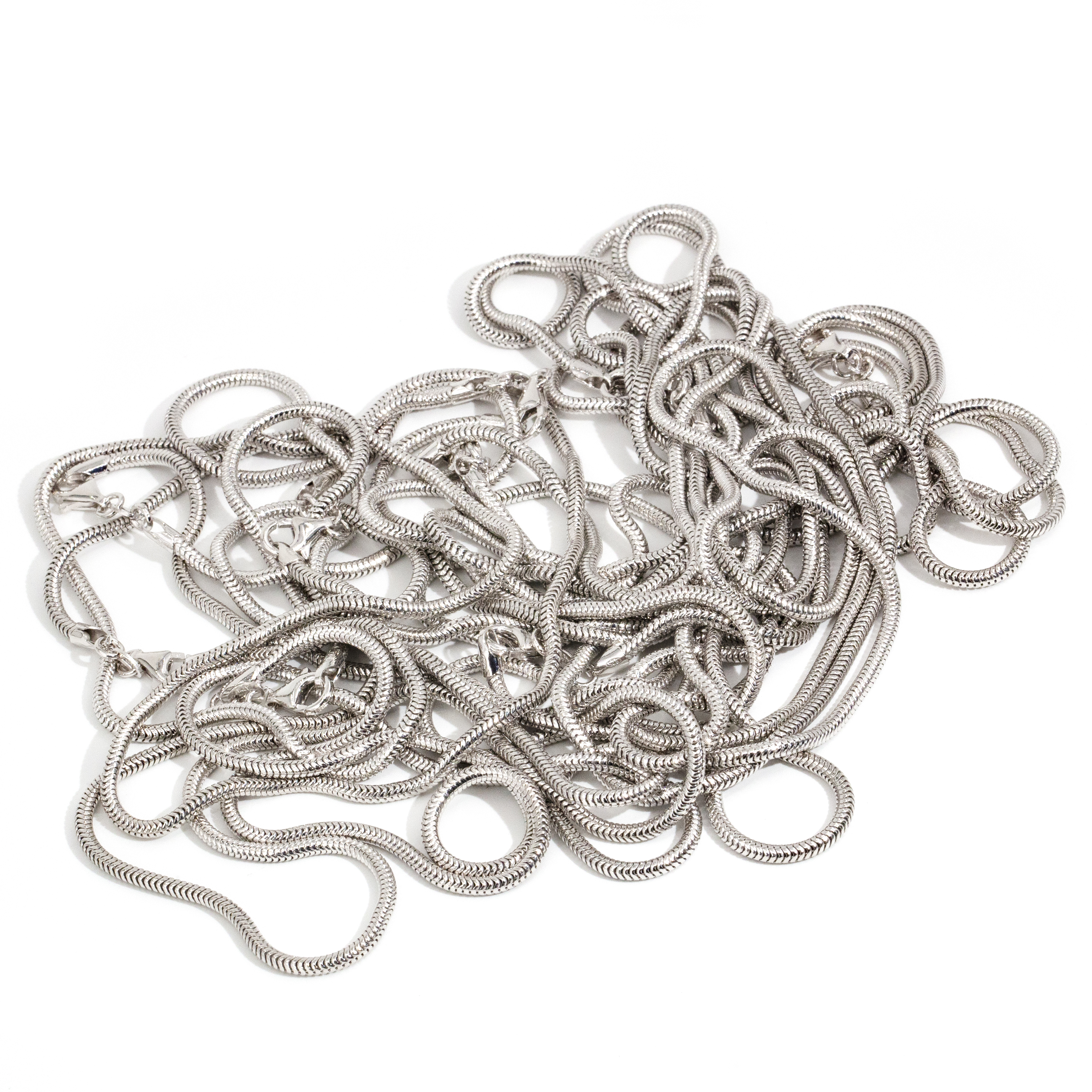 398 · Mix Lot of Silver Chains