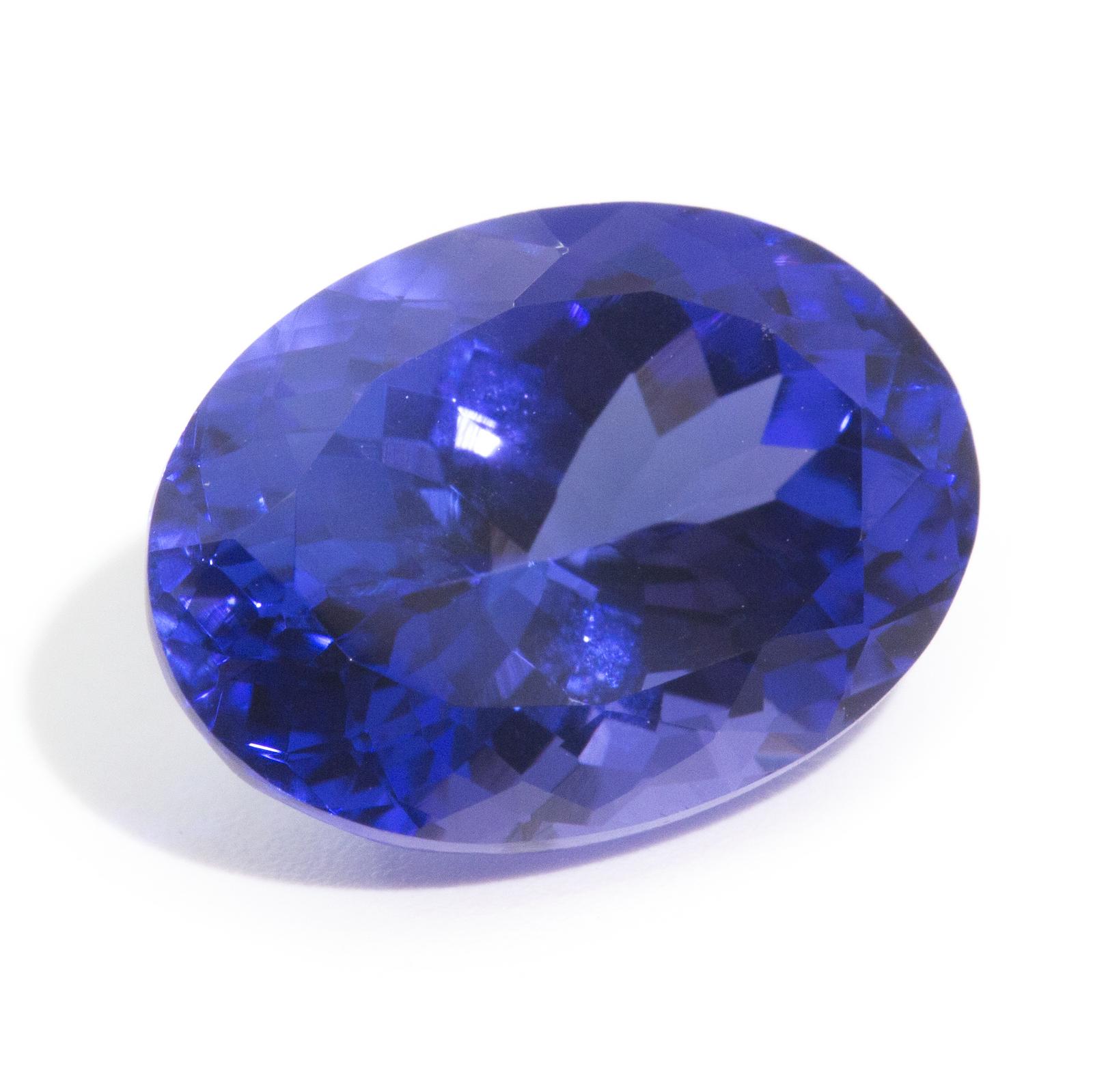 6.89 Carat GIA Certified Oval Tanzanite