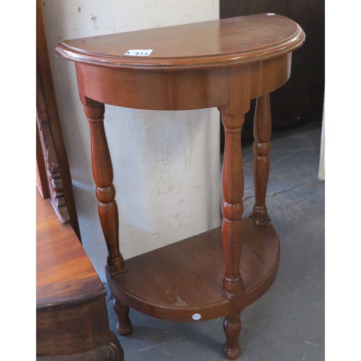 MAHOGANY TWO TIER SIDE TABLE,