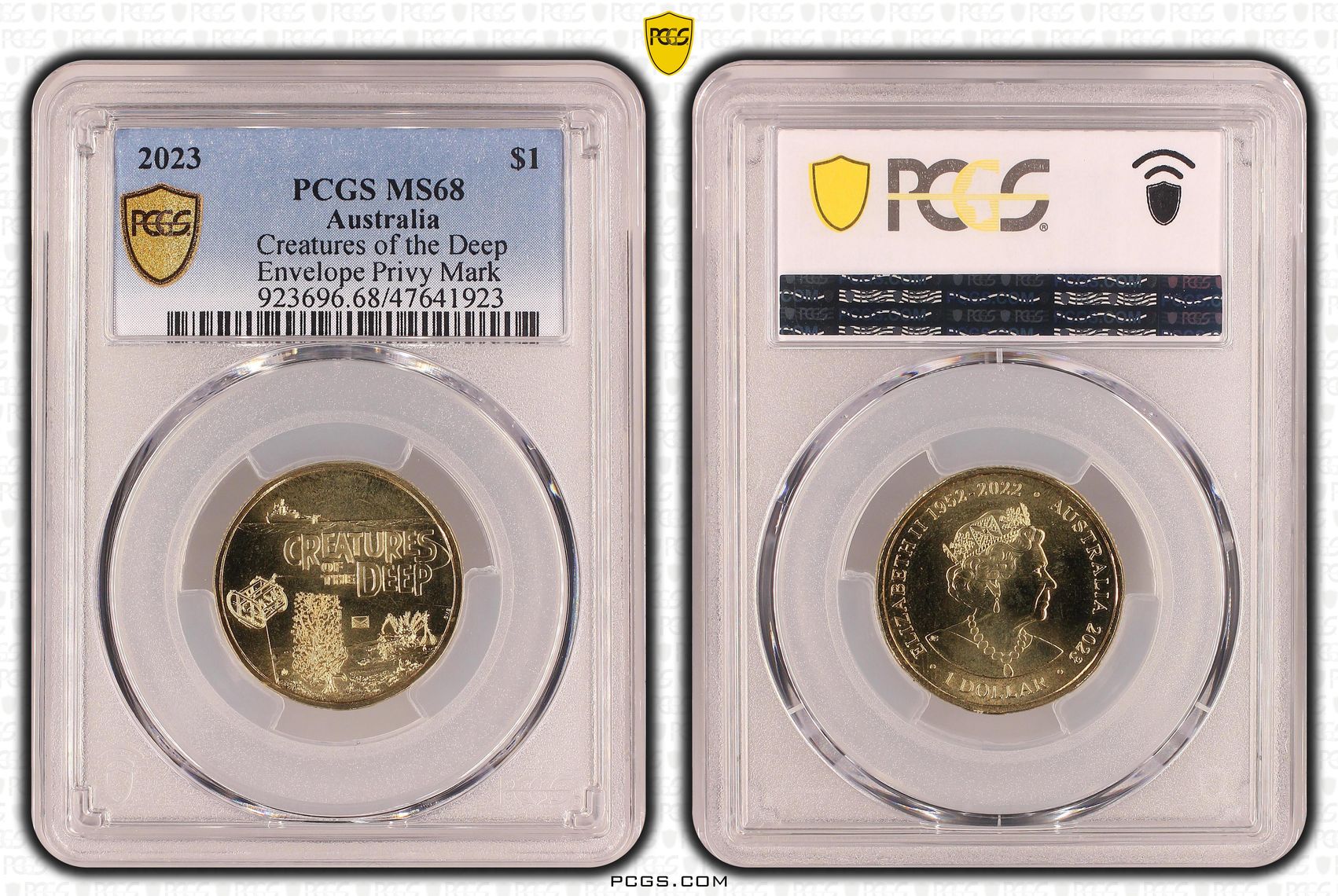 Creatures of the Deep, One Dollar, 2023 POP Report 7/0, PCGS MS 68