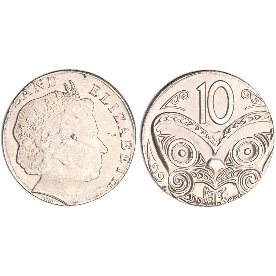 New Zealand, Elizabeth II, Ten Cents, CHU