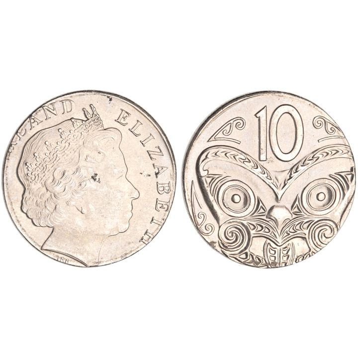 New Zealand, Elizabeth II, Ten Cents, CHU