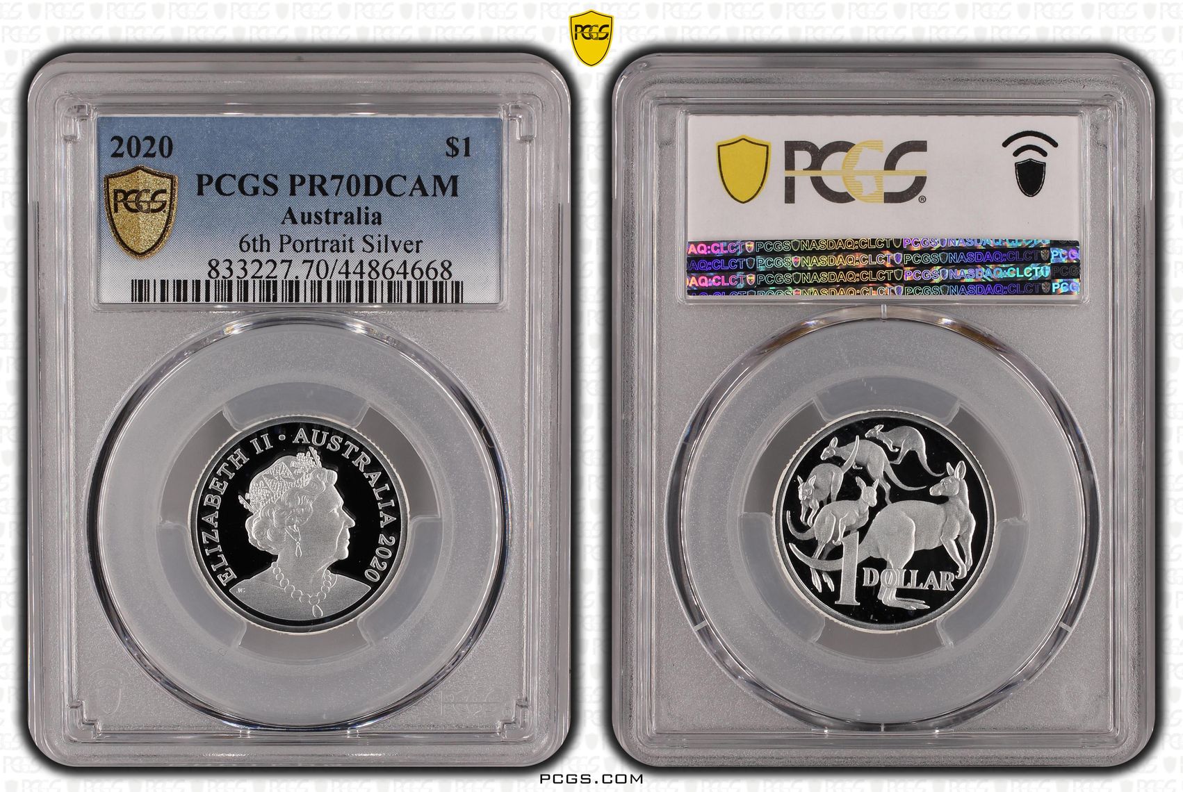 469 · 2020 Australia One Dollar, $1 Silver Proof Silver PCGS - PR70DCAM POP 7/0 -668