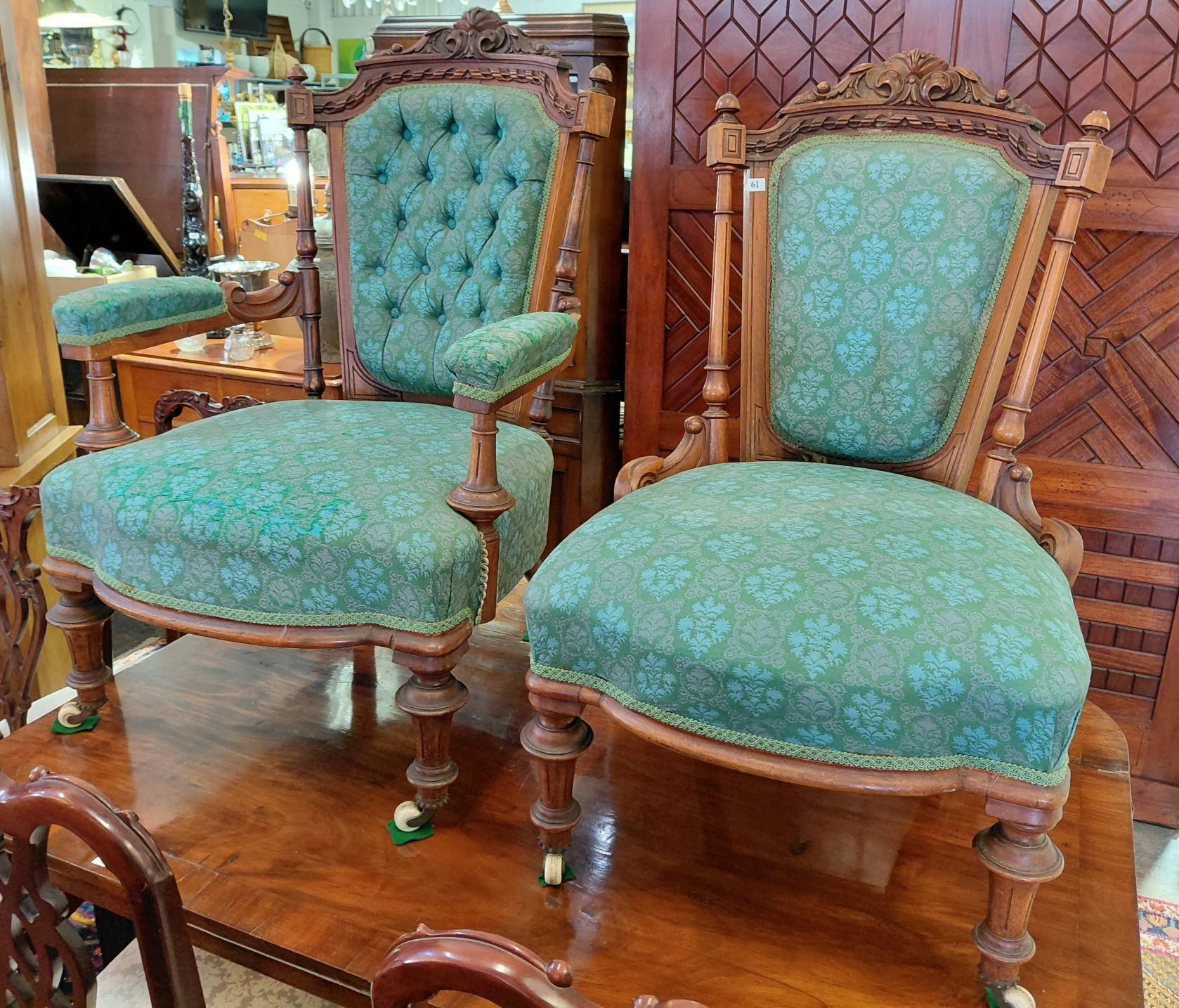 Victorian Walnut Chairs