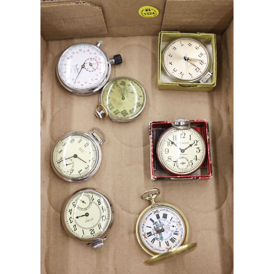 Box Vintage Pocket Watches etc.