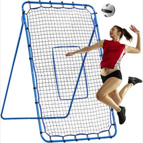 5FTX4FT WINTHAI VOLLEYBALL REBOUNDER NET, 6 ANGLES ADJUSTABLE PITCH BOUNCE BACK BASEBALL SOFTBAL LACROSSE REBOUND SPORTS PRACTICE