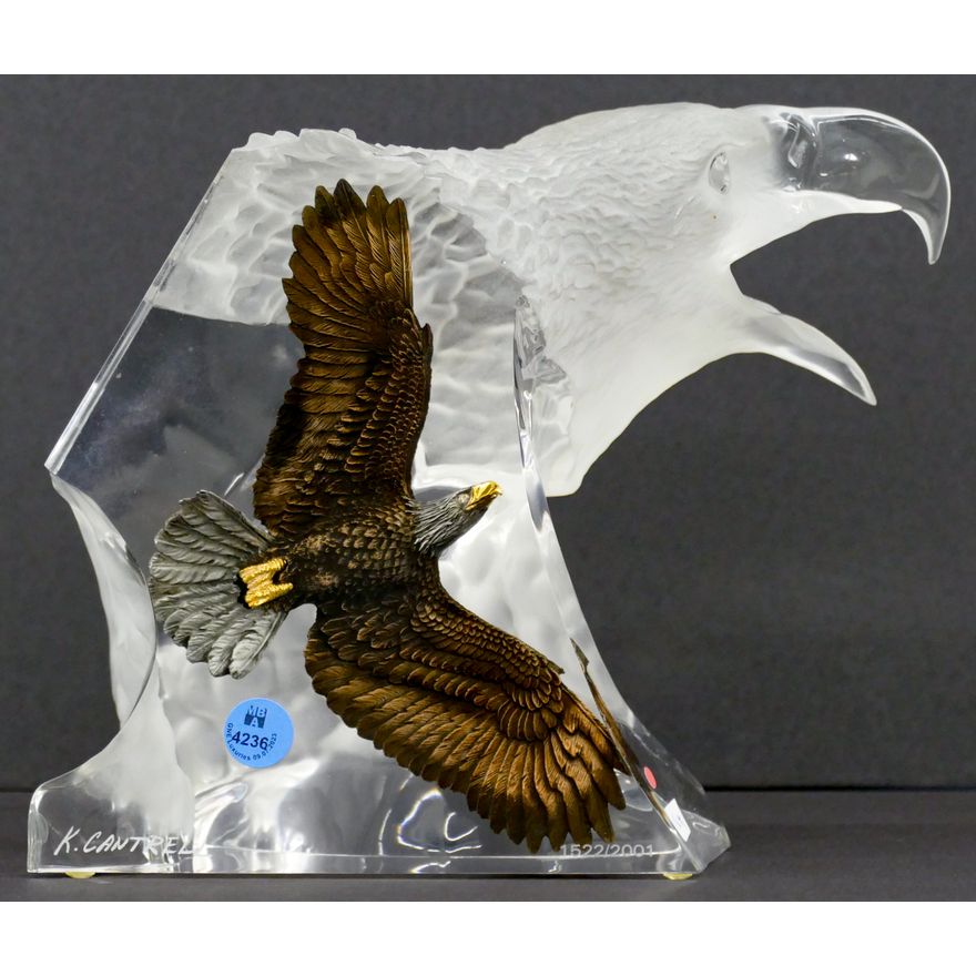 Kitty Cantrell ''Journey'' S/N Limited Edition Acrylic Sculpture 13''