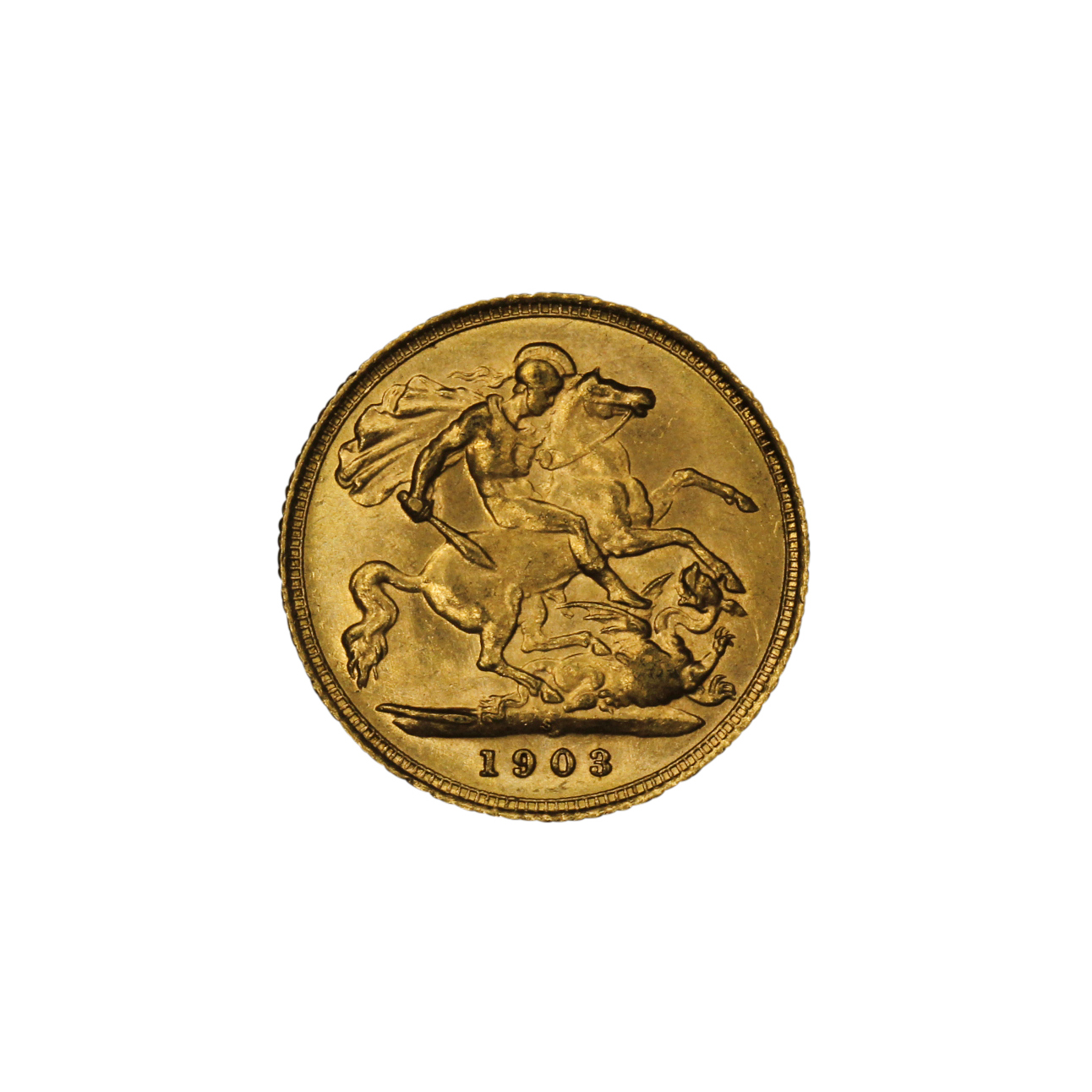 1214. · Edward VII, Half Sovereign, 1903-S, EF