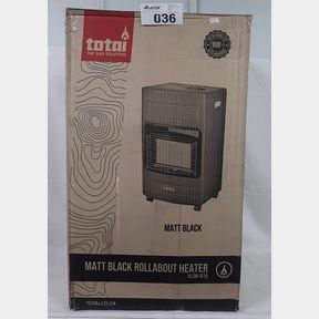 TOTAI - GAS HEATER / 3 PANEL FULL BODY GAS HEATER - TOTAI - ROLL ABOUT - GAS HEATER - BLACK