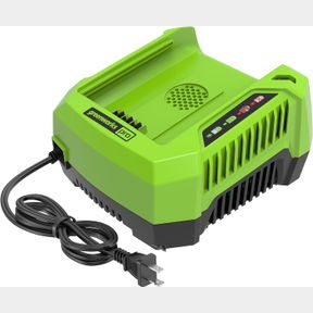 GREENWORKS PRO 80V LITHIUM ION SINGLE PORT RAPID BATTERY CHARGER GCH8040 (UNTESTED)