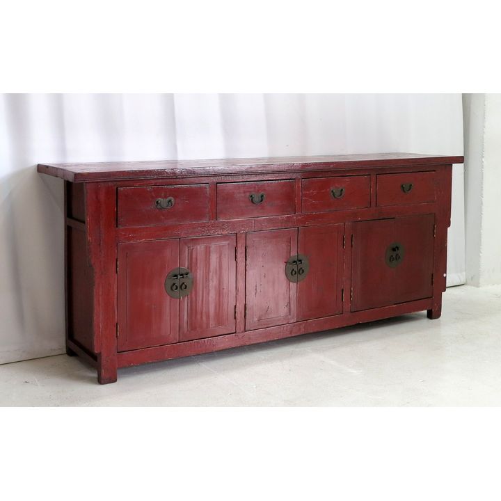 LARGE CHINESE LACQUERED SIDEBOARD