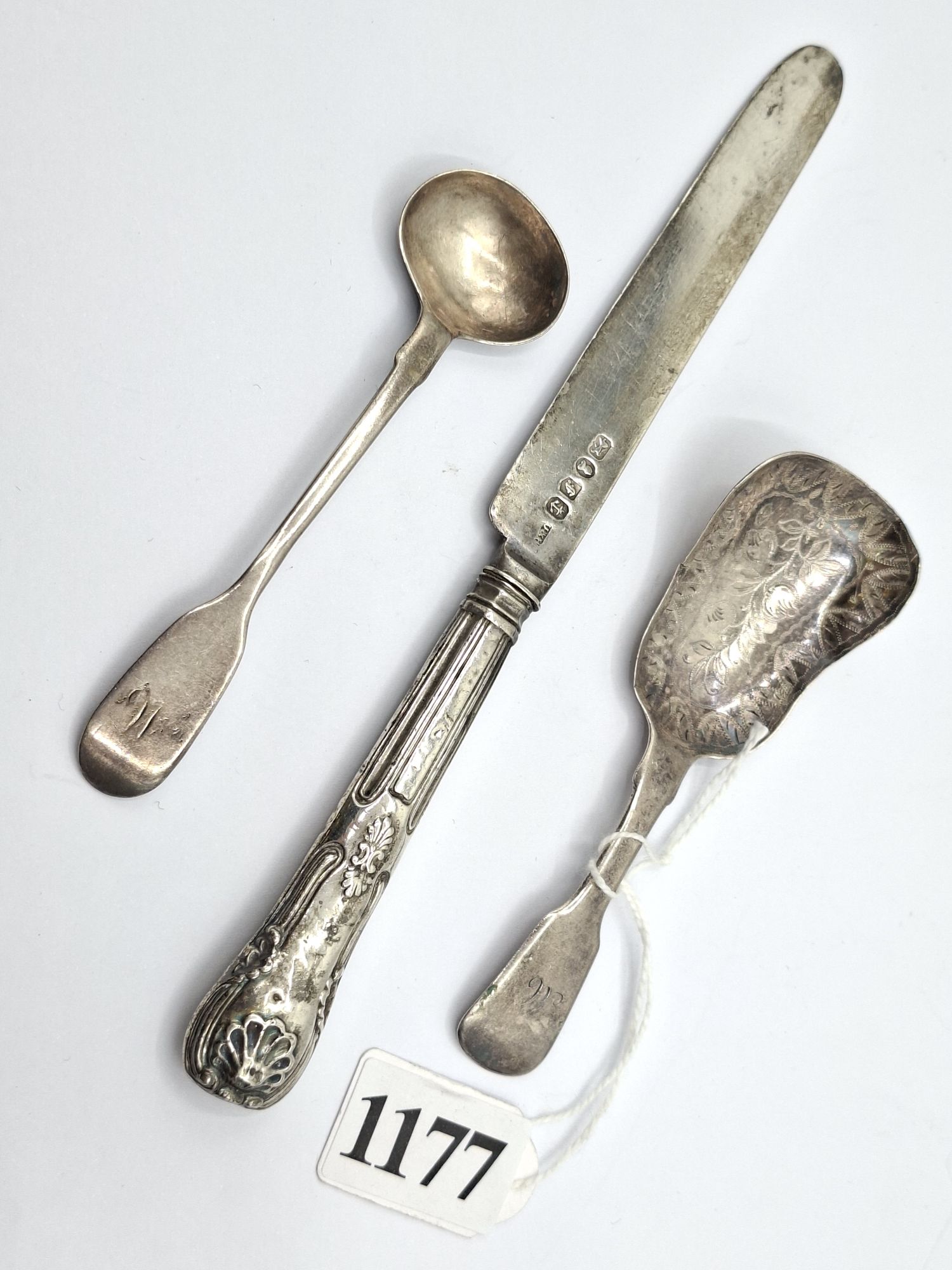 Sterling Silver Spoons And Knife