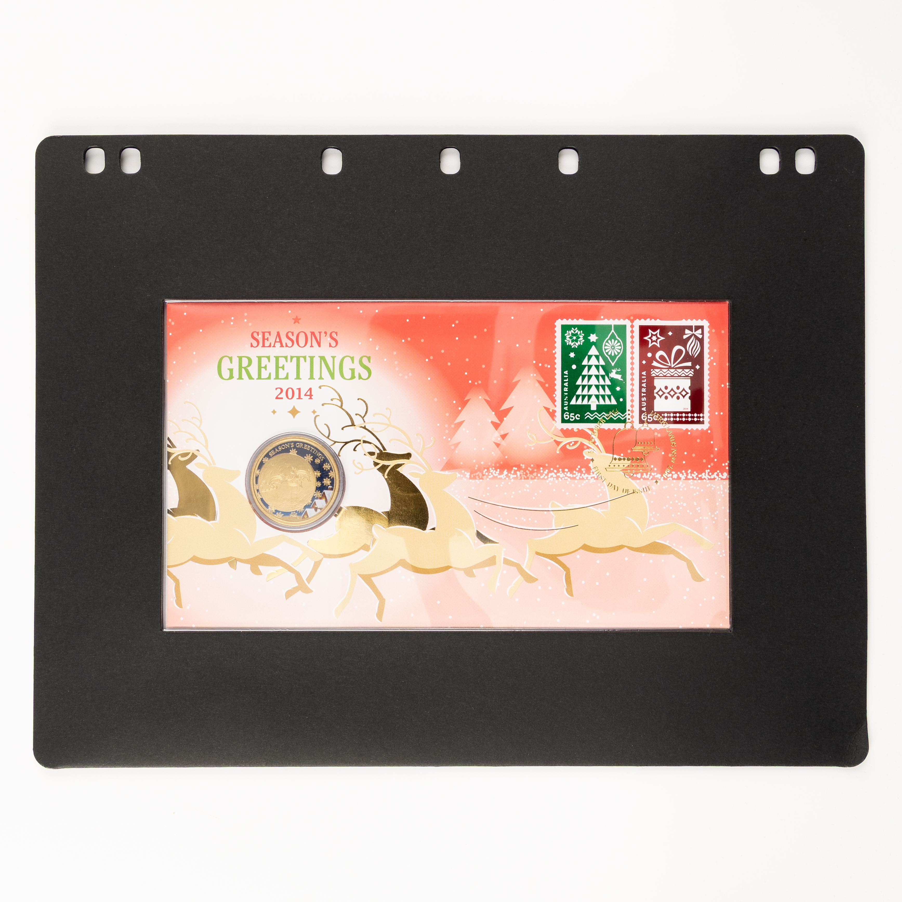 Elizabeth II, Season's Greetings, One Dollar, 2014, UNC