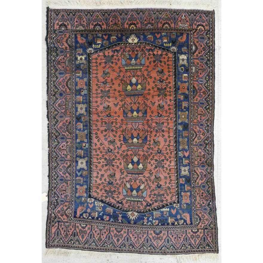 Semi Antique Turkish Melas Oriental Rug